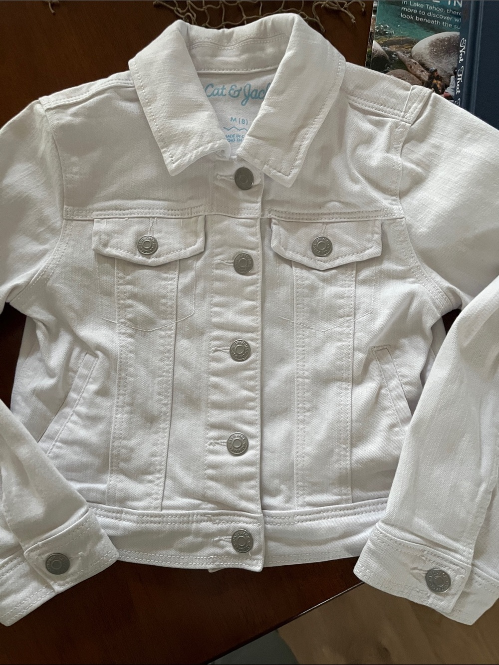 Cat & Jack White Kids' Classic Denim Jacket